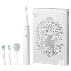 Электрическая зубная щетка Xiaomi Soocas Electric Toothbrush X3U (2 насадки+1 щеточка для очистки лица) Белый