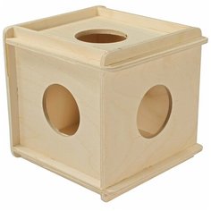 Darell Игрушка для грызунов кубик большой деревянный Дарэлл