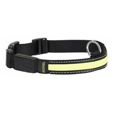 Дарэлл Ошейник синтетический светоотражающий "ECO- LUMI" 30мм 48-65см Цвет: Черный