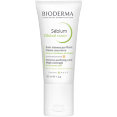 Bioderma Sébium Global Cover крем-флюид для лица маскирующий, 30 мл