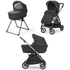 Коляска 2 в 1 Inglesina Electa System Duo Upper Black на шасси Iridium Black