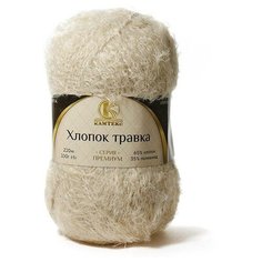 Пряжа Камтекс Хлопок травка 006 светло-бежевый 65% хлопок, 35% полиамид 100г 220 м 5шт