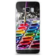 Силиконовый чехол "Палитра красок" на Samsung Galaxy S8 / Самсунг Галакси С8 Case Place