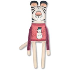 Мягкая игрушка Штучки, к которым тянутся ручки "Тигр Новогодний" светло-коричневый, 60см