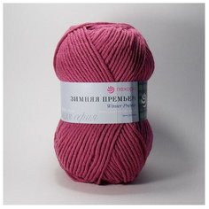 Пряжа Пехорка Зимняя премьера, 50 % мериносовая шерсть, 50 % акрил, 100 г, 150 м, 5 шт., 49 фуксия