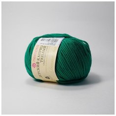 Пряжа Пехорка Детский каприз теплый 511 зеленка 50% мериносовая шерсть, 50% фибра 50г 125м 5шт