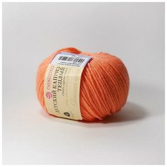Пряжа Пехорка Детский каприз теплый 1125 розовый коралл 50% мериносовая шерсть, 50% фибра 50г 125м 5шт