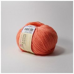 Пряжа Пехорка Детский каприз теплый 1128 красный коралл 50% мериносовая шерсть, 50% фибра 50г 125м 5шт
