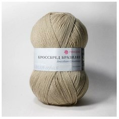 Пряжа Пехорка Кроссбред Бразилии, 50 % мериносовая шерсть, 50 % акрил, 100 г, 500 м, 5 шт., 274 серо-бежевый