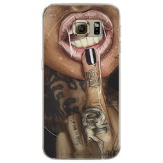 Силиконовый чехол "Девушка с татуировками" на Samsung Galaxy S6 edge / Самсунг Галакси С 6 Эдж Case Place