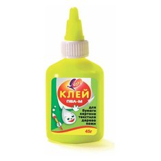 Клей ПВА-М ЛУЧ (бумага, картон, кожа, ткань, дерево), 45 г, 20С1351-08 21 шт.