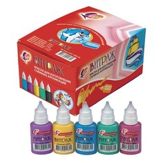 Краска по стеклу (витражная) ЛУЧ "Витраж", 20 мл, цвета ассорти, в дисплее, 24С 1509-08