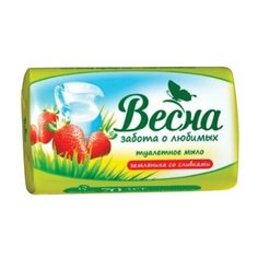 Мыло туалетное 90 г весна "Земляника со сливками", ГОСТ, 6090 17 шт.