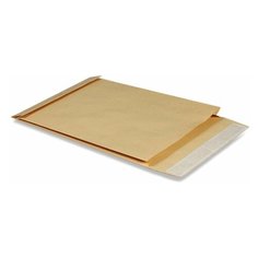 Конверт-пакет В4 объемный (250х353х40 мм), до 300 листов, крафт-бумага, отрывная полоса, 391157 Курт