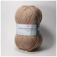 Пряжа Пехорка Перспективная 377 кофейный 50% мериносовая шерсть, 50% акрил во 100г 270м 5шт
