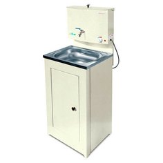 Умывальник "акватекс" с ЭВН, белое золото (порошковая покраска), нержавеющая мойка Дачный умывальник (водонагреватель) Электромаш