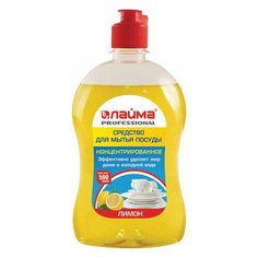 Средство для мытья посуды 500 г, лайма PROFESSIONAL, концентрат, "Лимон", 602299 10 шт.