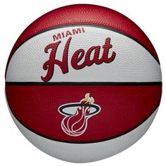 Баскетбольный мяч Wilson Team Retro mini Miami Heat, р. 3 красный