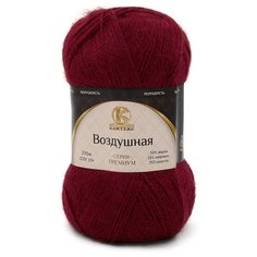Пряжа Камтекс Воздушная 091 вишня 25% меринос, 25% шерсть, 50% акрил 100г 370м 5шт