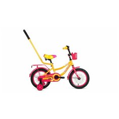 Велосипед FORWARD FUNKY 14 (14" 1 ск 2020-2021, желтый/фиолетовый