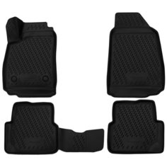 Коврики 3D в салон RAVON R4, 2015->, седан, 4 шт. (полиуретан) Element