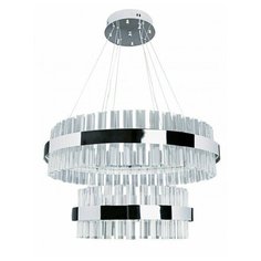 Светодиодная люстра двойной нимб Natali Kovaltseva INNOVATION STYLE 83005 220W хром 3300/4300/7000K с пультом