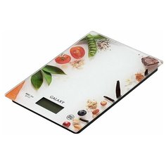 Весы кухонные Galaxy GL2809, белый/рисунок