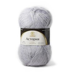 Пряжа Камтекс Астория 008 серебристый 65% хлопок, 35% шерсть 50г 180м 5шт