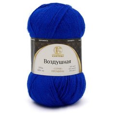 Пряжа Камтекс Воздушная 019 василек 25% меринос, 25% шерсть, 50% акрил 100г 370м 5шт