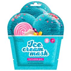 Охлаждающая тканевая маска- мороженое для лица Funny Organix Fruit Bubble Gum Ледяное Увлажнение 1*22 г