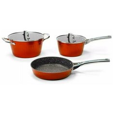 Galaxy GL 9515 красный (4шт) Набор посуды 5предметов