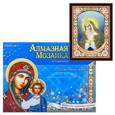 Алмазная мозаика 30х40 "Икона №29" с подр. c частич. заполн. (блест) Рыжий кот