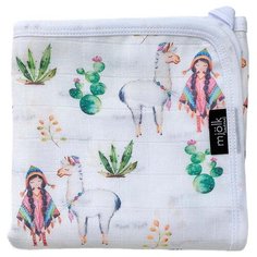 Одеяло Mjolk Ламы 504302 80х80 см белый