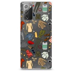 Силиконовый чехол "Модный гардероб" на Samsung Galaxy Note 20 / Самсунг Галакси Ноут 20 Case Place