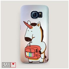 Чехол Пластиковый Samsung Galaxy S7 Единорог и телевизор Case Place