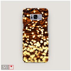 Чехол Пластиковый Samsung Galaxy S8 Новогодняя гирлянда Case Place