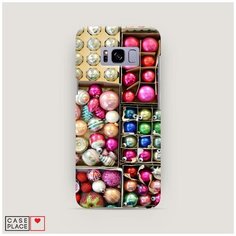 Чехол Пластиковый Samsung Galaxy S8 Елочные игрушки Case Place