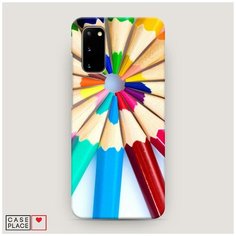 Чехол Пластиковый Samsung Galaxy S20 Цветные карандаши Case Place