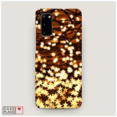 Чехол Пластиковый Samsung Galaxy S20 Новогодняя гирлянда Case Place