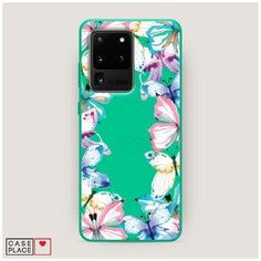 Эко-чехол Samsung Galaxy S20 Ultra Рамка из бабочек Case Place