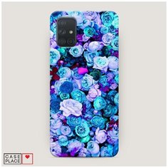Чехол Пластиковый Samsung Galaxy A71 Цветочный ковер Case Place