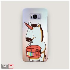 Чехол Пластиковый Samsung Galaxy S8 Единорог и телевизор Case Place
