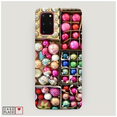 Чехол Пластиковый Samsung Galaxy S20 Plus Елочные игрушки Case Place