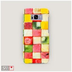 Чехол Пластиковый Samsung Galaxy S8 Фруктовые кубики Case Place