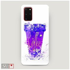 Чехол Пластиковый Samsung Galaxy S20 Plus Кофейный стакан арт Case Place