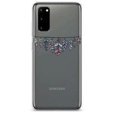 Силиконовый чехол "Гирлянда из перьев 1" на Samsung Galaxy S20 / Самсунг Гэлакси S20 Case Place