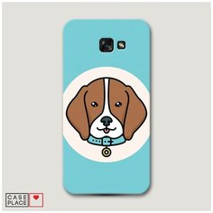 Чехол Пластиковый Samsung Galaxy A7 2017 Собака в ошейнике Case Place