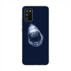 Силиконовый чехол "Пасть акулы" на Samsung Galaxy A02s / Самсунг Галакси A02s Case Place
