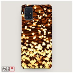 Чехол Пластиковый Samsung Galaxy A51 Новогодняя гирлянда Case Place