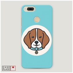 Чехол Пластиковый Xiaomi Mi 5X Собака в ошейнике Case Place